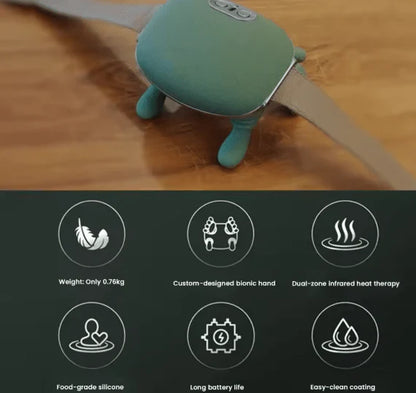Hand Shoulder And Neck Massager, Neck And Shoulder Massager With Heat, Massage Master For Shoulders, Necks, Lower Abdominal, Compact And Lightweight